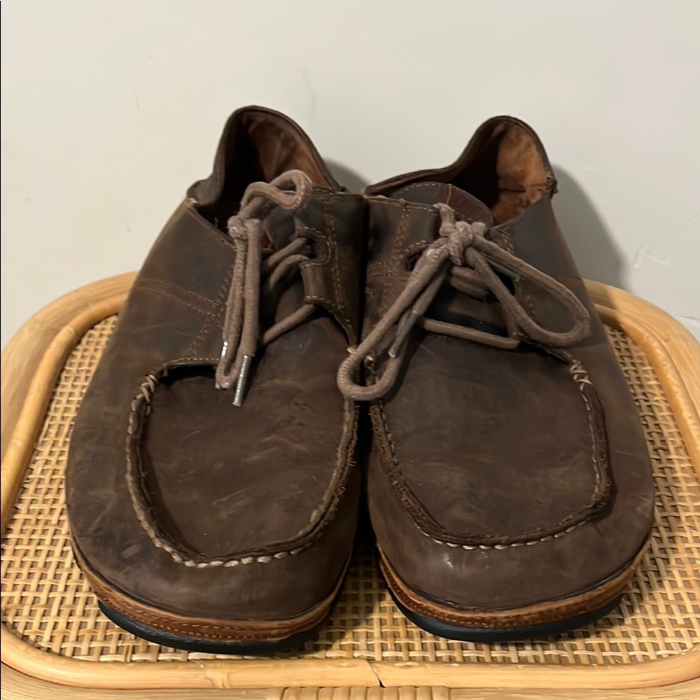 Olukai Men's Brown Leather Shoes size 12